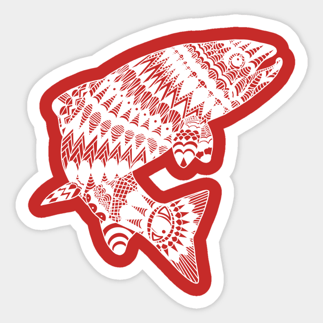 Fly fishing Sticker by Crept Designs